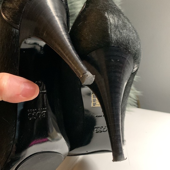 Boss Fur Pumps with Leather trim - Picture 8 of 12